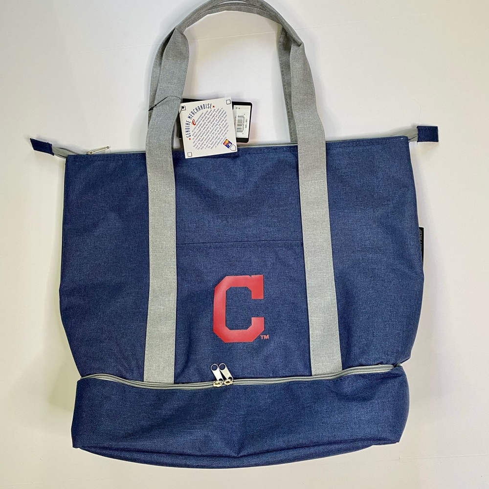 Cleveland Indians Navy Cooler Tote